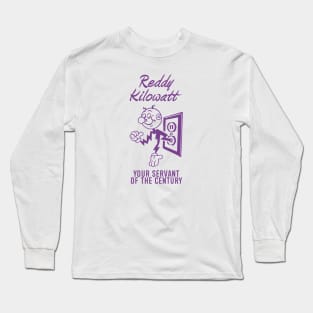 Reddy Kilowatt - Vintage Retrocolor Purple Long Sleeve T-Shirt